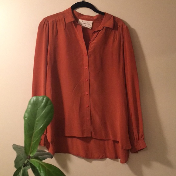 Urban Outfitters Tops - Urban Outfitters Coincidence & Chance Silk Shirt S